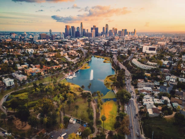 Ciudad de los Ángeles vista panorámica intercambio estudiantil en estados unidos